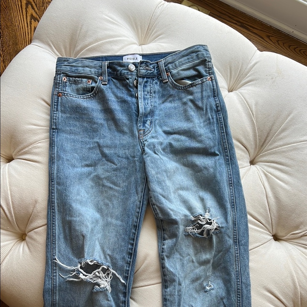 Pistola Distressed Blue Jeans